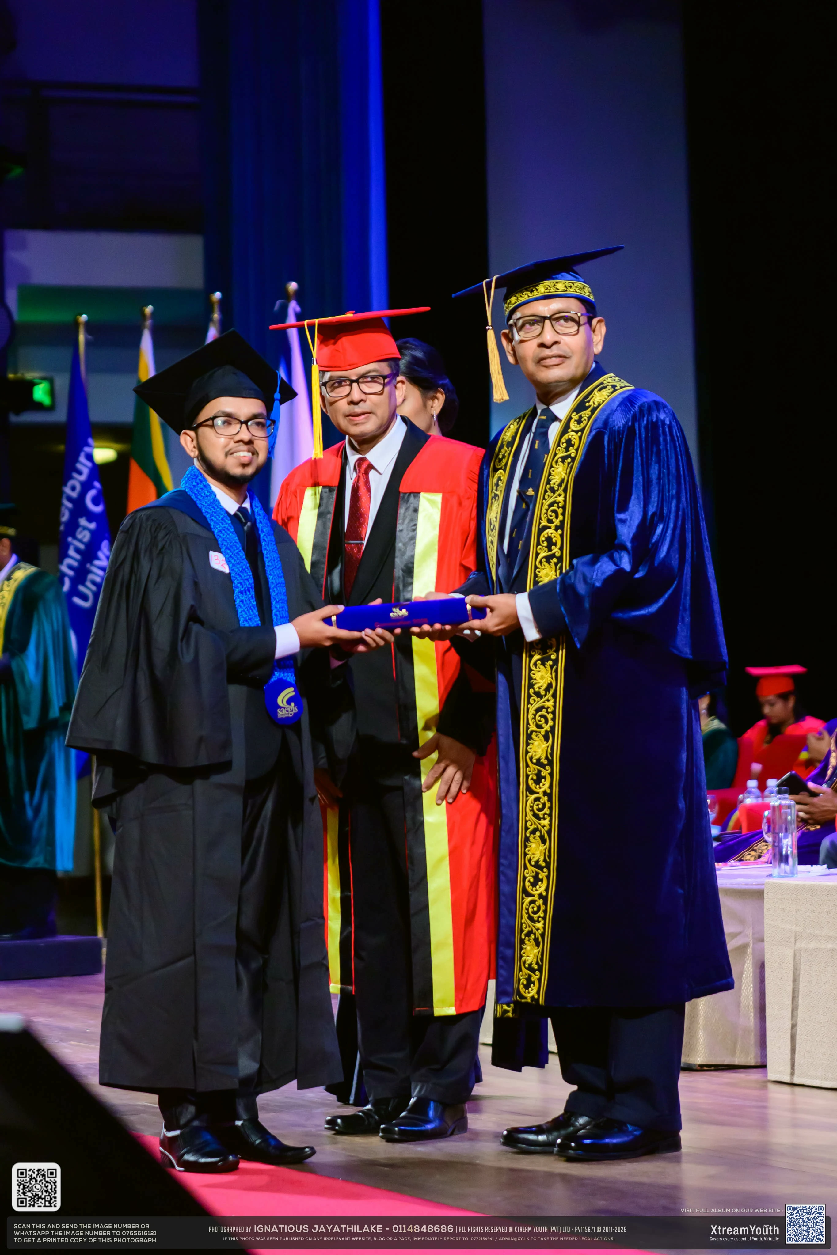 Sahan Sandaruwan receiving Bachelor of Information Technology degree